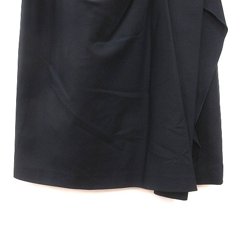 デュアルヴュー DUAL VIEW タイトスカート ひざ丈 40 紺 ネイビー 黒 ブラック /MS レディースの画像3