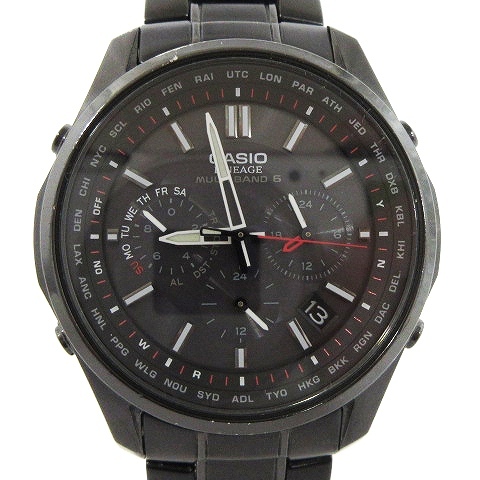 2022新作モデル CASIO カシオ LINEAGE メンズ □SM0 ウォッチ ブラック