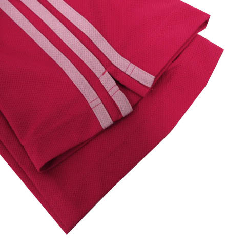  Adidas adidas брюки джерси тонкий кромка разрез 3шт.@ линия Logo вышивка талия резина розовый 140 Kids 