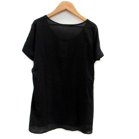  не использовался товар Mayson Grey MAYSON GREYsia- рубашка блуза застежка с планкой короткий рукав roll выше стразы 2 чёрный черный женский 