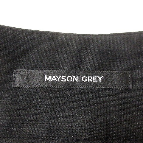 メイソングレイ MAYSON GREY クロップドパンツ 2 黒 ブラック /MN ■MO レディース_画像5
