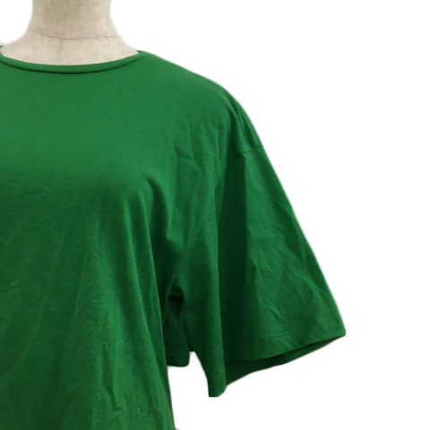 ケイビーエフ KBF アーバンリサーチ Tシャツ カットソー プルオーバー クルーネック 無地 マント 半袖 One 緑 グリーン レディース_画像2