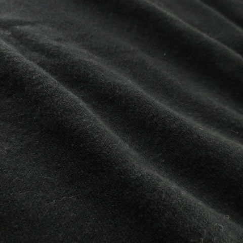 ドリッテ DRitte Boutique Dress Museum ワンピース ミニ 半袖 異素材 ニット 切替 フェイクレイヤード とろみ感 バイカラー F 黒 ブラック_画像5