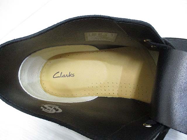 クラークス clarks 美品 スエード デザート チャッカ ブーツ UK8.5 26.5cm 黒 ブラック DESERT BOOTS 靴 シューズ レースアップ メンズ_画像7