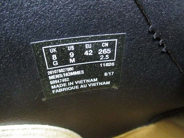 クラークス clarks 美品 スエード デザート チャッカ ブーツ UK8.5 26.5cm 黒 ブラック DESERT BOOTS 靴 シューズ レースアップ メンズ_画像8
