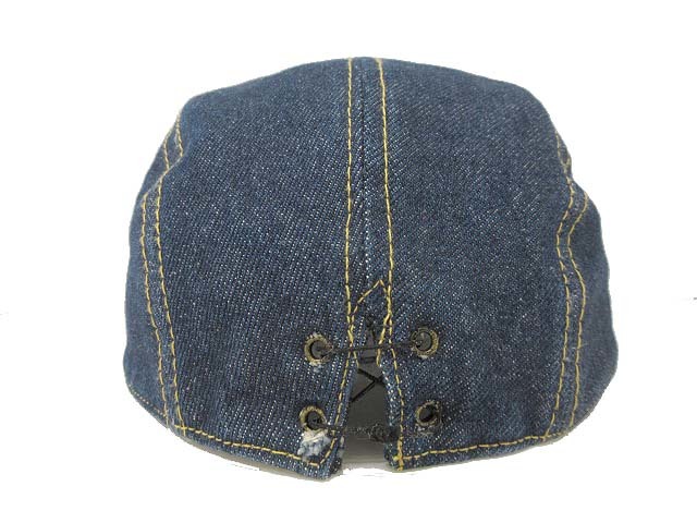 エヴィス EVISU 道楽 デニム キャップ 旧ロゴ 帽子 Style Craft ヘッドウェア インディゴブルー メンズ レディース_画像4