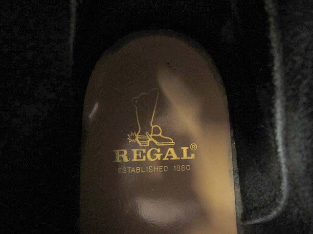 リーガル REGAL スウェード チャッカブーツ 2590 レザー 24.5 ブラック 靴 本革 シューズ レディース_画像5