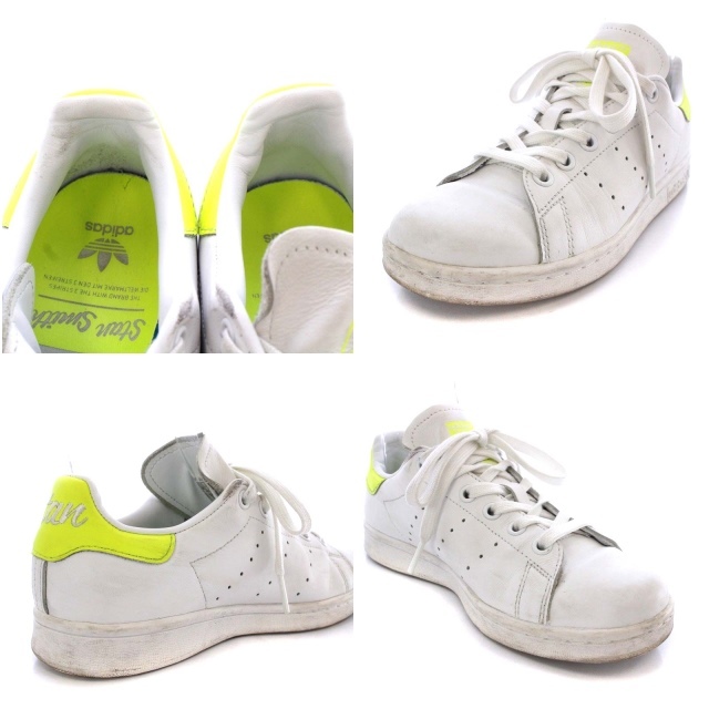 アディダスオリジナルス adidas originals STAN SMITH スニーカー ローカット レザー US4.5 22.5cm 白 黄色 EE5820 /YO1 レディース_画像6