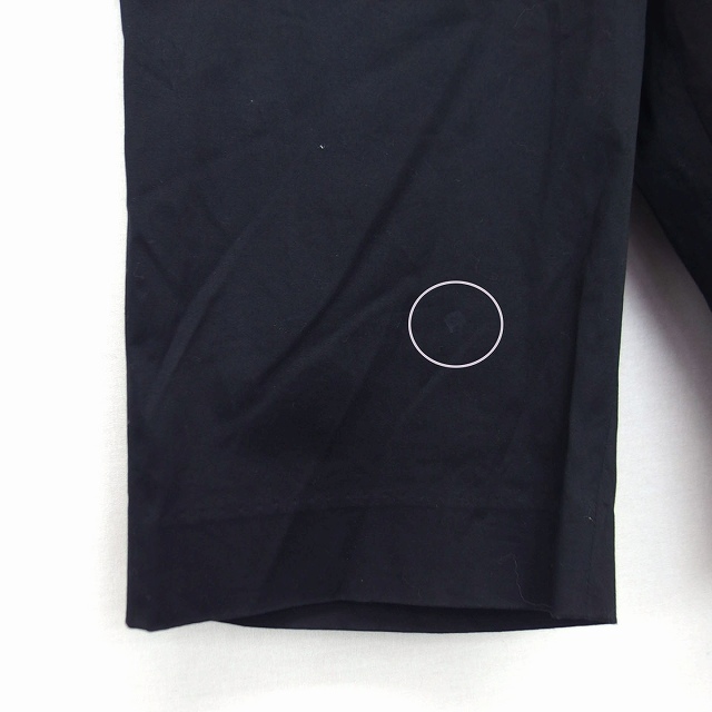  Ined INED шорты половина колени сверху одноцветный простой хлопок хлопок 7 черный чёрный /HT33 женский 