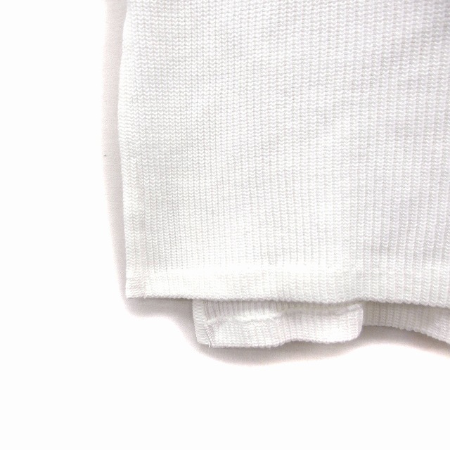 ステュディオス STUDIOUS リブ カットソー Tシャツ 五分袖 スラッシュドネック 無地 0 ホワイト 白 /FT3 メンズ_画像6