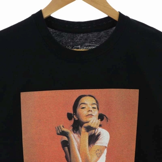 ジャーナルスタンダード × ケビン カミンズ × ビョーク Bjork Tシャツ カットソー プリント 半袖 M 黒 ブラック /DF ■OS メンズ_画像4