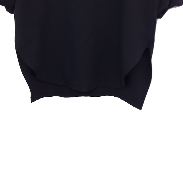 ジーナシス JEANASIS カットソー Tシャツ 五分袖 シンプル F ブラック 黒 /KT33 レディース_画像5