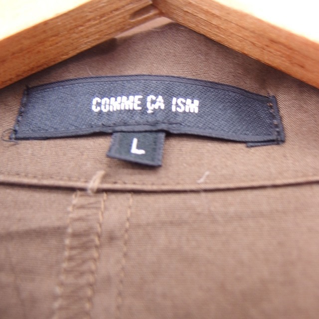  Comme Ca Ism COMME CA ISM jacket tailored cotton simple L Brown tea /KT28 lady's 