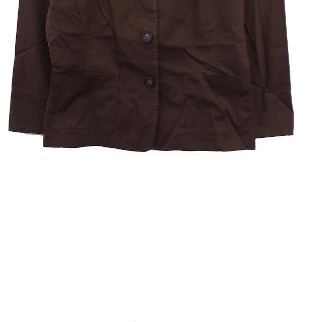  Comme Ca Ism COMME CA ISM jacket tailored cotton simple L Brown tea /KT28 lady's 