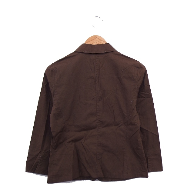  Comme Ca Ism COMME CA ISM jacket tailored cotton simple L Brown tea /KT28 lady's 