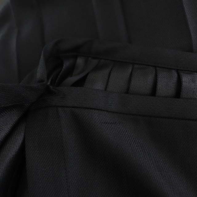 イネド INED ギャザーラップスカート プリーツ ロング 7 黒 ブラック /DF ■OS ■SH レディース_画像7