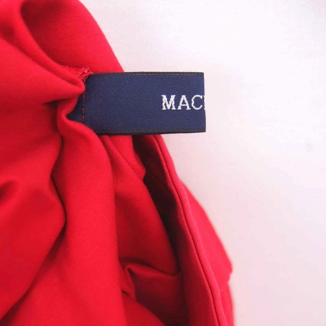 マカフィー MACPHEE トゥモローランド 台形 スカート ひざ丈 薄手 無地 シンプル 36 レッド 赤 /TT17 レディース_画像3