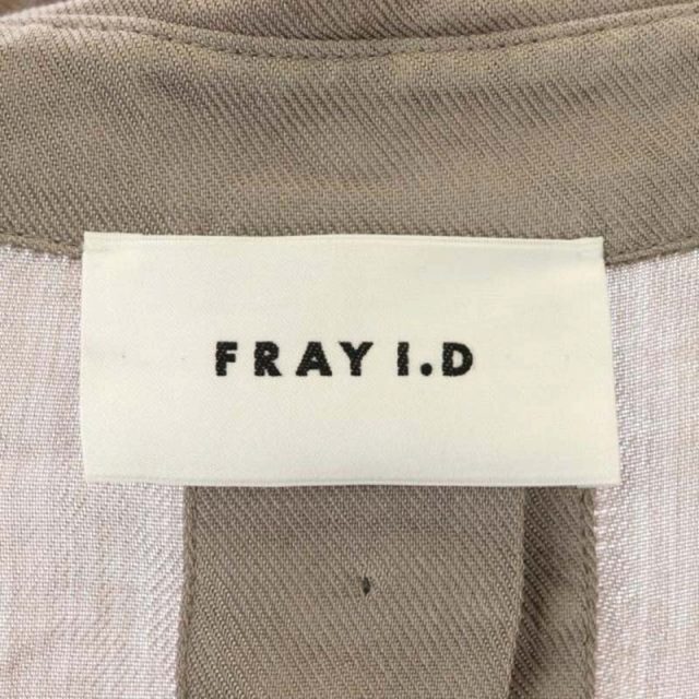 フレイアイディー FRAY I.D ヴィスコースツイルコート ロング 薄手 チェスター 0 グレージュ /DO ■OS レディース_画像3