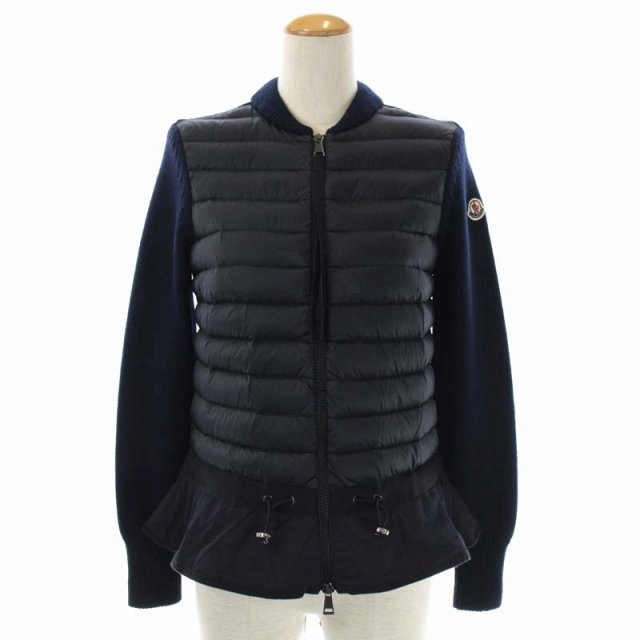 国内外の人気が集結 モンクレール MONCLER 紺 XS 国内正規 ジップ