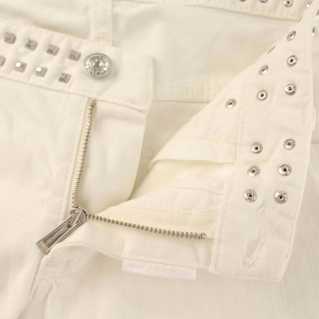  Dsquared DSQUARED2 Denim брюки джинсы заклепки тонкий обтягивающий Италия производства 40 белый белый /DK #GY09 женский 