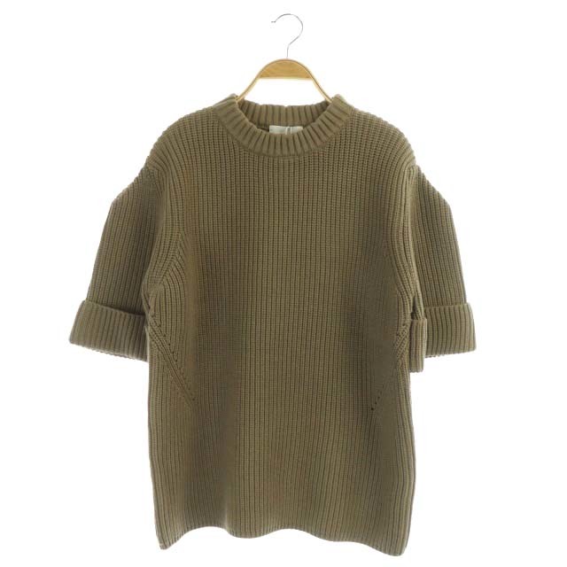 本格派ま！ KNIT SLEEVE HALF OVER 22AW CLANE クラネ 未使用品 TOPS