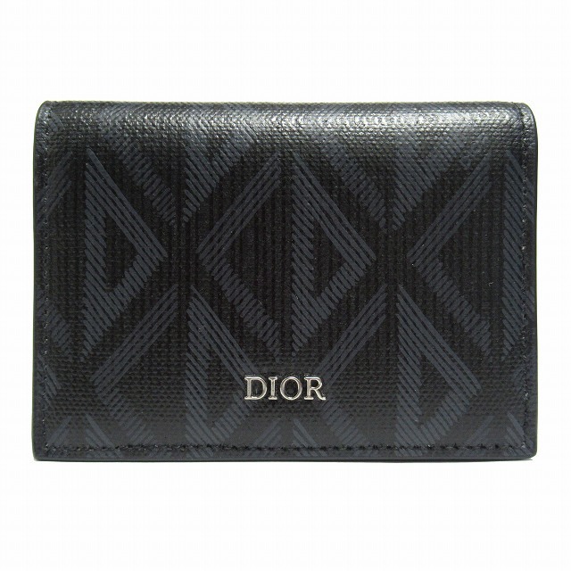 クリスチャンディオール DIOR カードケース CDロゴ 名刺入れ ブラック-