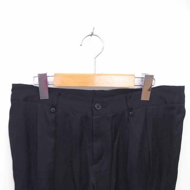 ke- tea ki width ta spool K.T KIYOKO TAKASE tapered cropped pants thin Zip fly 11 black black /TT27