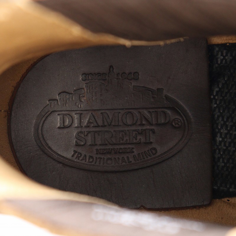 ダイヤモンドストリート DIAMOND STREET エンジニアリングブーツ サイドゴア 靴 シューズ レザー 25cm 茶 ブラウン /IR ■GY01 メンズ_画像7