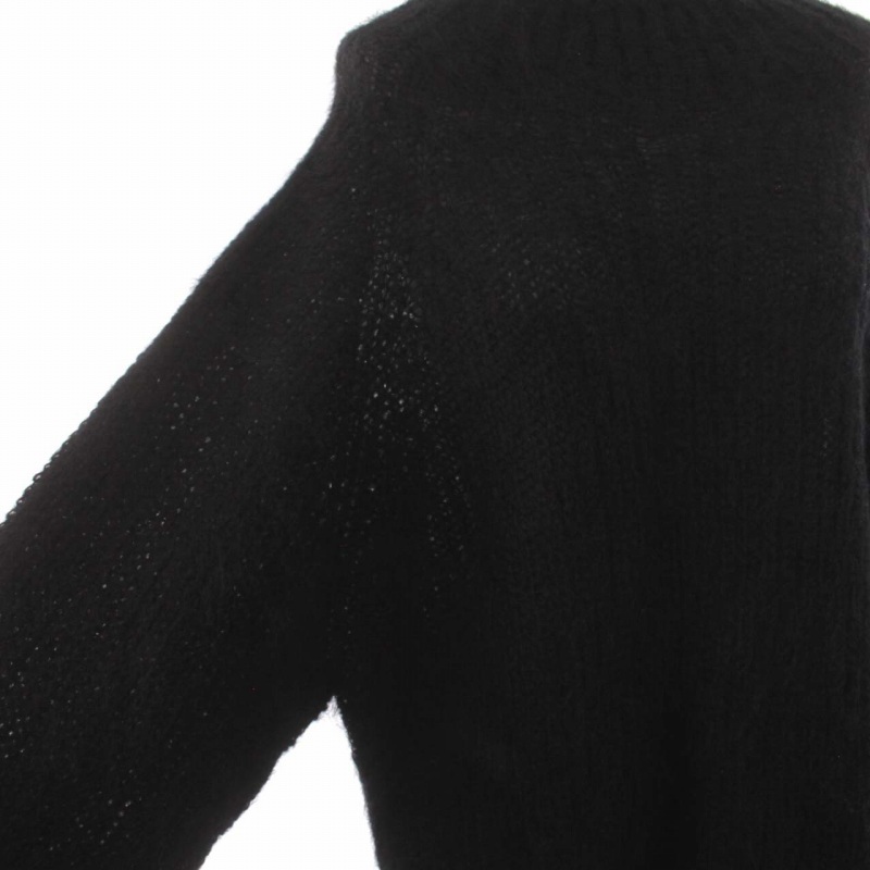 ルシェルブルー LE CIEL BLEU 22AW Mohair Long Knit Top ニット セーター プルオーバー ハイネック モヘヤ ウール混 長袖 36 S 黒_画像5
