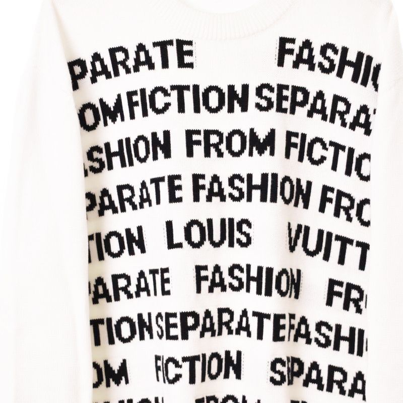 ルイヴィトン LOUIS VUITTON 21AW Letters Sweater レター ニット セーター 長袖 ロゴ S 白 ホワイト RM212M USO HLN06W メンズ_画像5