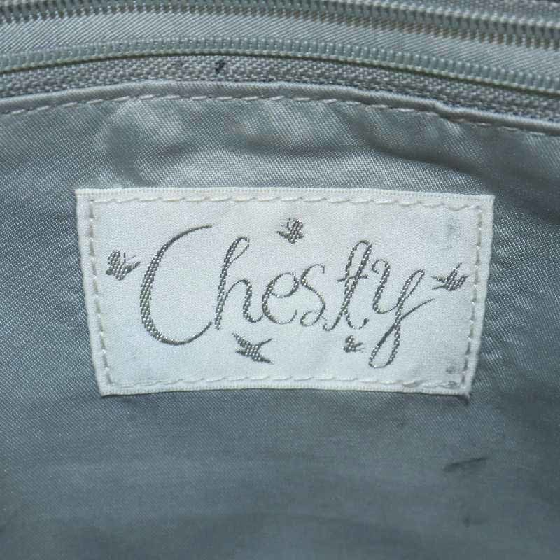 チェスティ Chesty ハンドバッグ ショルダーバッグ 2WAY ツイード タッセル付き 紺 ネイビー マルチカラー /RY31 ■OF レディースの画像3