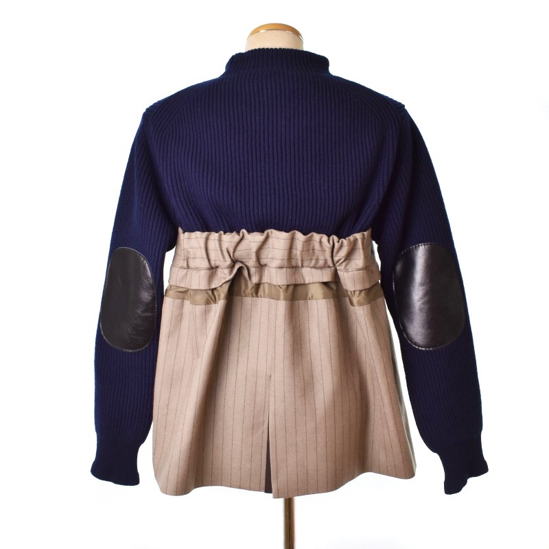 ♡サカイ♡Wool Knit x Chalk Stripe Pullover♡ | www.bauen.com.ar