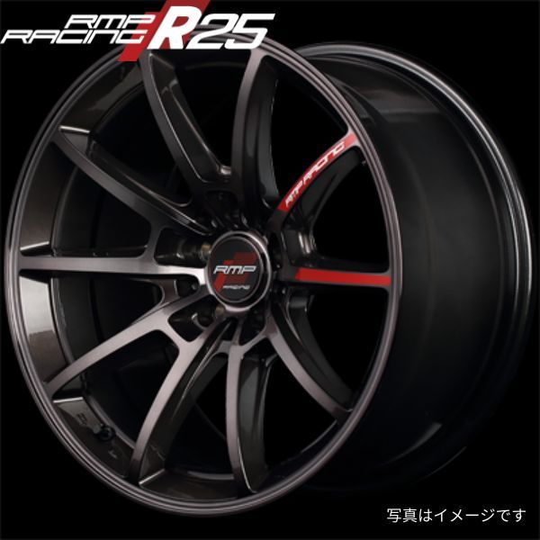 MID RMPレーシング R25 ホイール 1本単品 ホンダ ライフ JC系 【15×5.0J 4-100 INSET45 ブラッククリア】