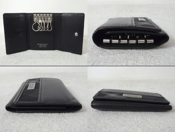  Black Label k rest Bridge BLACK LABEL CRESTBRIDGE черный оттенок черного в клетку 5 полосный чехол для ключей 