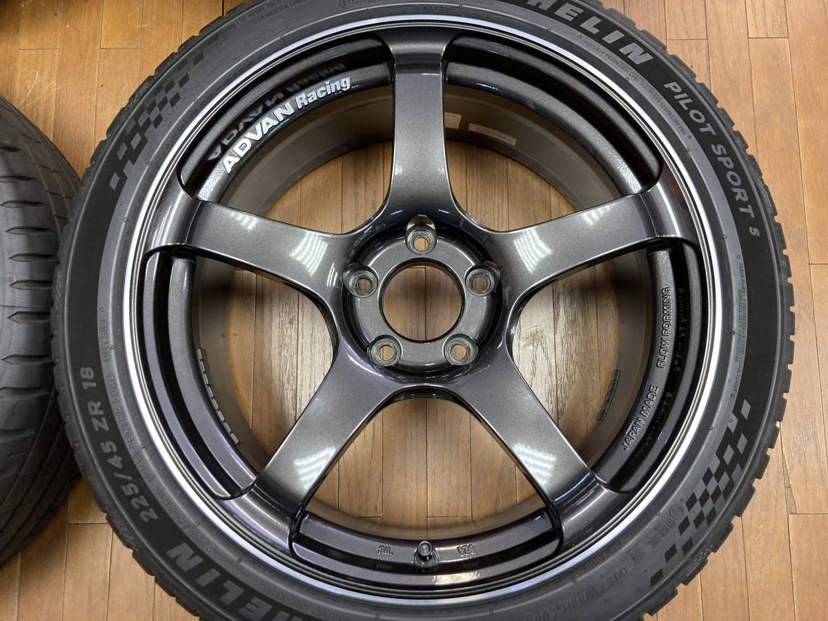◇G.W SALE価格◇ヨコハマ アドバンTC4 18インチ◇8J+45 5H114.3