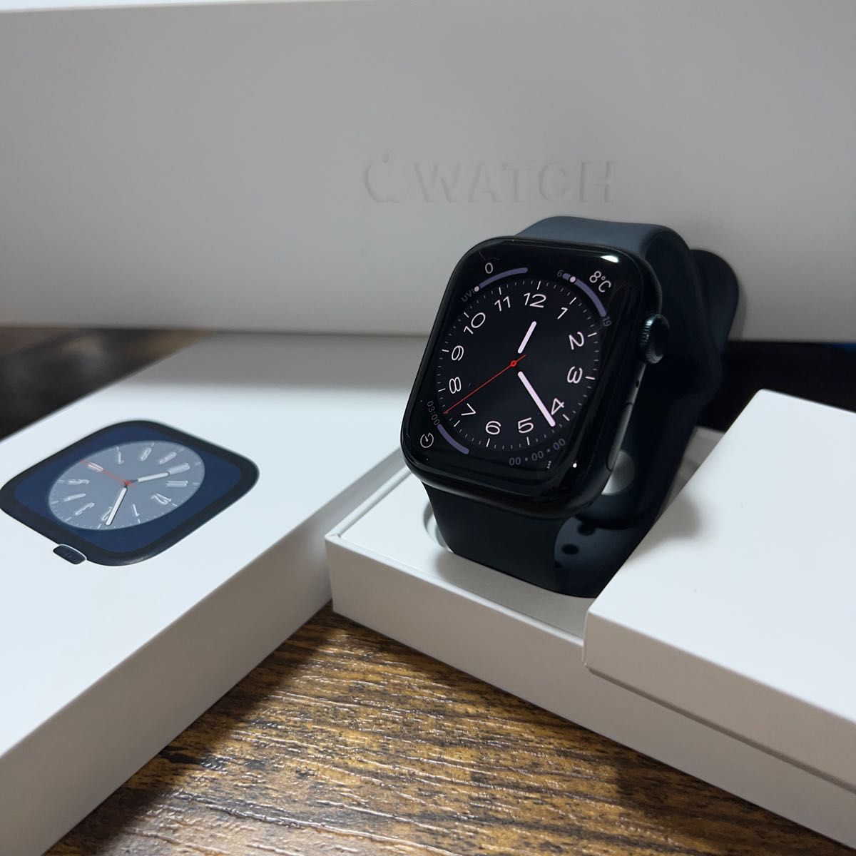 本日特価】 Apple Watch Series8 45mm GPSミッドナイトアルミニウム