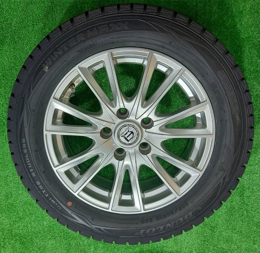 205/60R16　GOODYEAR/ウインターマックスWM01　【2019年】社外アルミ　16×6.5J　5H/114.3_画像3