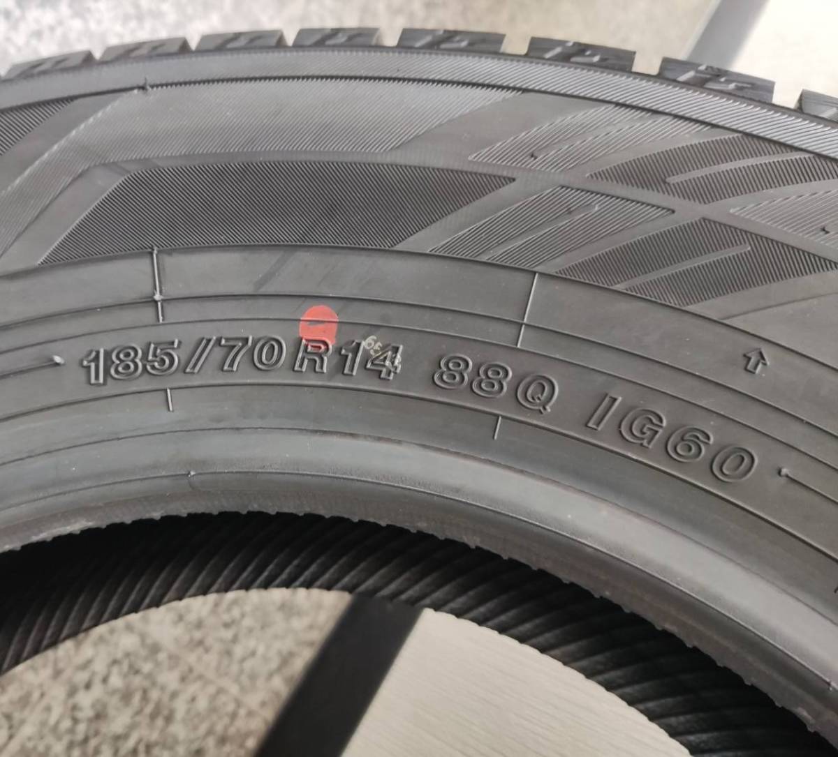 ★未使用タイヤ★185/70R14　YOKOHAMA/ICEGUARD6 IG60 【２０２1年】4本セット！5S-121-B_画像6