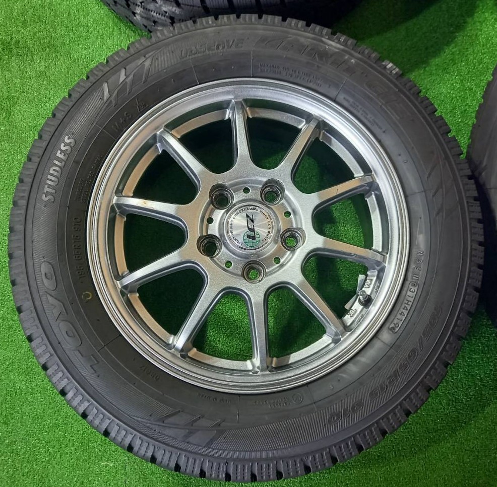 195/65R15 TOYO GARIT GIZ【2019年】(社外アルミホイール) 15X6J ET50 5H/114.3 4本セット！バリ溝！_画像3