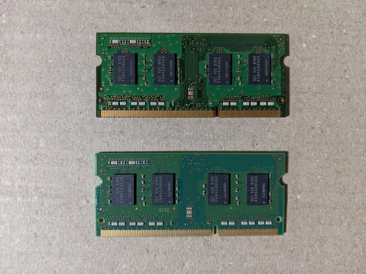 最も優遇の ノートPC用メモリ DDR3L-1600 8GB 4GB×2 2セット