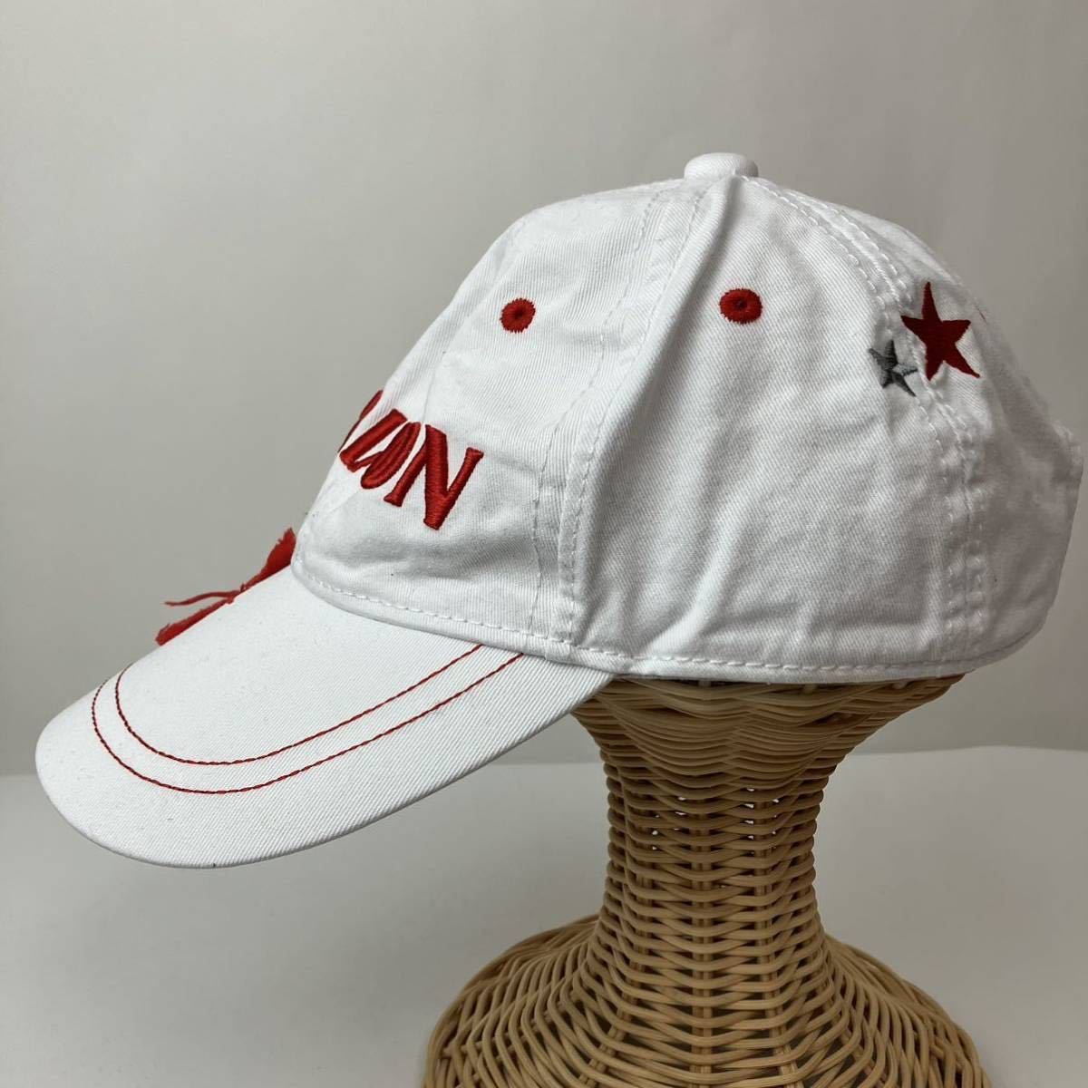 SRIXON スリクソン DUNLOP ダンロップ キャップ 帽子 フリーサイズ 白 ホワイト スポーツ golf ゴルフ CAP ロゴ 刺繍 Z STAR ツアー_画像2