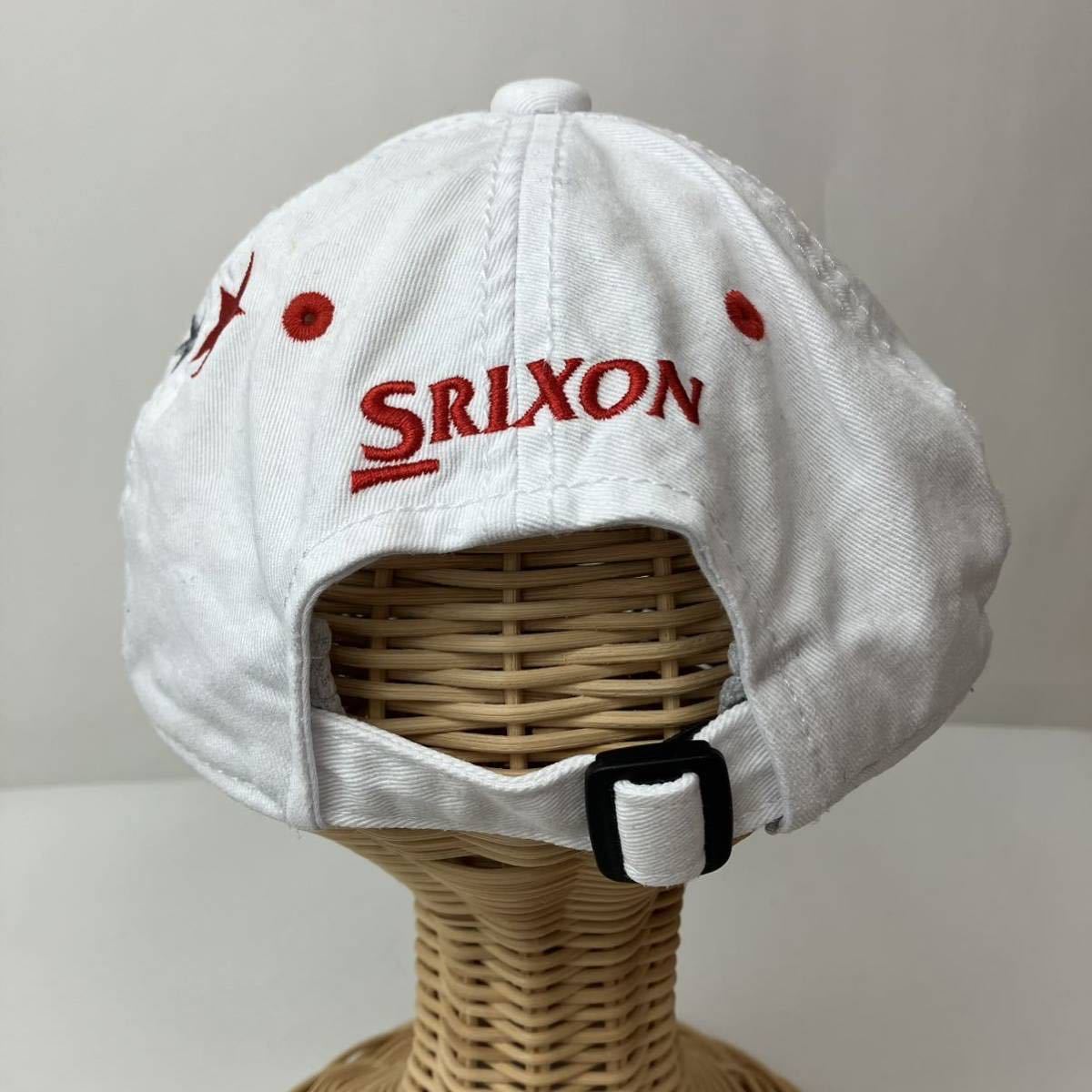 SRIXON スリクソン DUNLOP ダンロップ キャップ 帽子 フリーサイズ 白 ホワイト スポーツ golf ゴルフ CAP ロゴ 刺繍 Z STAR ツアー_画像3