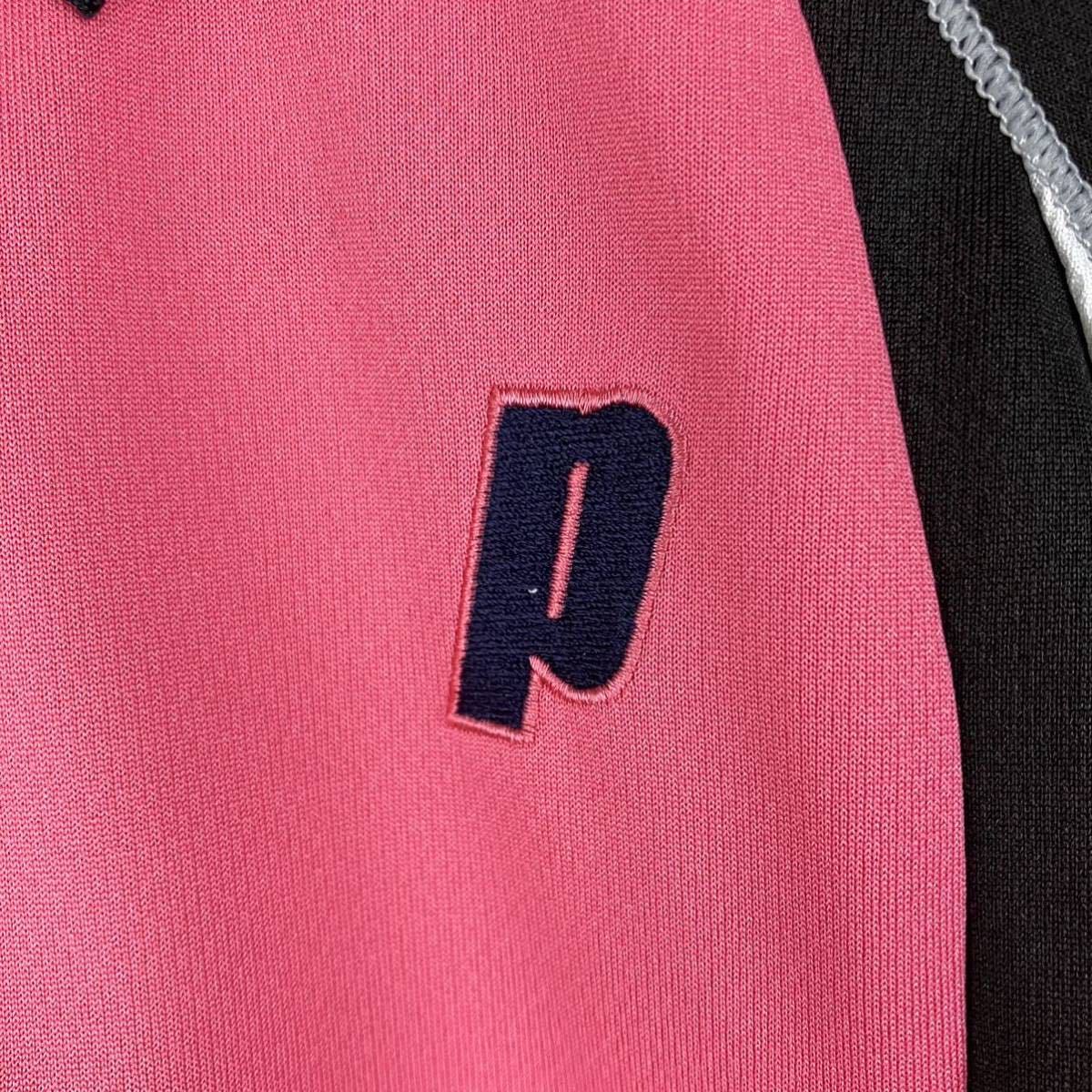 大きいサイズ prince プリンス 半袖 ポロシャツ レディース L ピンク 黒 白 カジュアル スポーツ golfゴルフ テニス ウェア シンプル_画像4