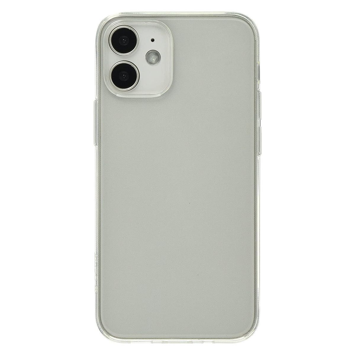 iPhone12 mini (5.4) ソフトケース 0.6mmの薄さで新機種型に対応 マイクロドット付透明ケース(TPU)