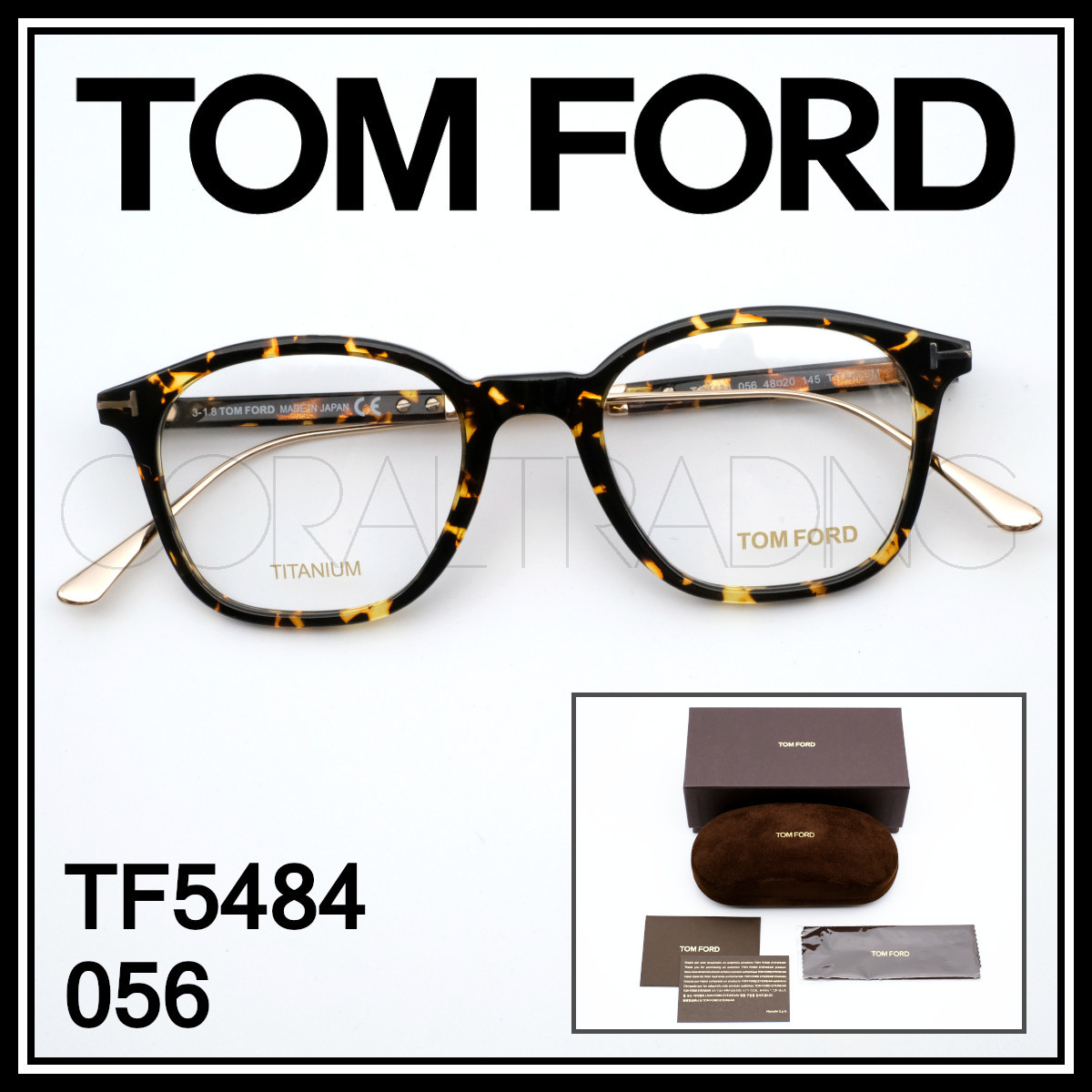 かわいい！ TF5484 23021.5☆新品本物！上級チタンモデル！TOMFORD 056