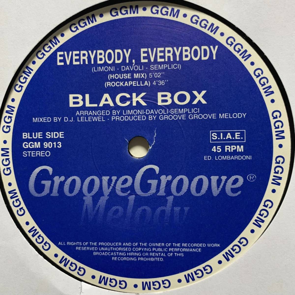 ◆Black Box - Everybody, Everybody◆12i nch イタリア盤 clubヒット!!_画像2