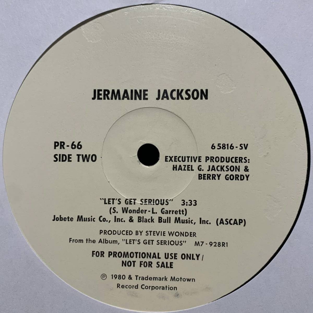 ◆ Jermaine Jackson - Let's Get Serious ◆12inch US盤 Promo ディスコ!!_画像2