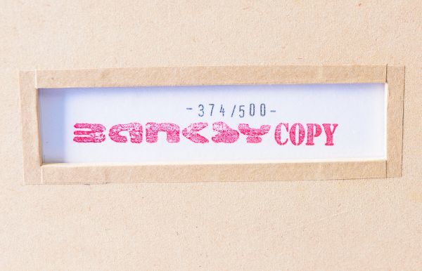 BANKSY】WCP「LOVE IS IN THE AIR」 SCREEN PRINT バンクシー リ