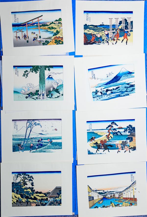 葛飾北斎 富嶽三十六景」 復刻手摺り木版画 全46作収録 悠々洞出版