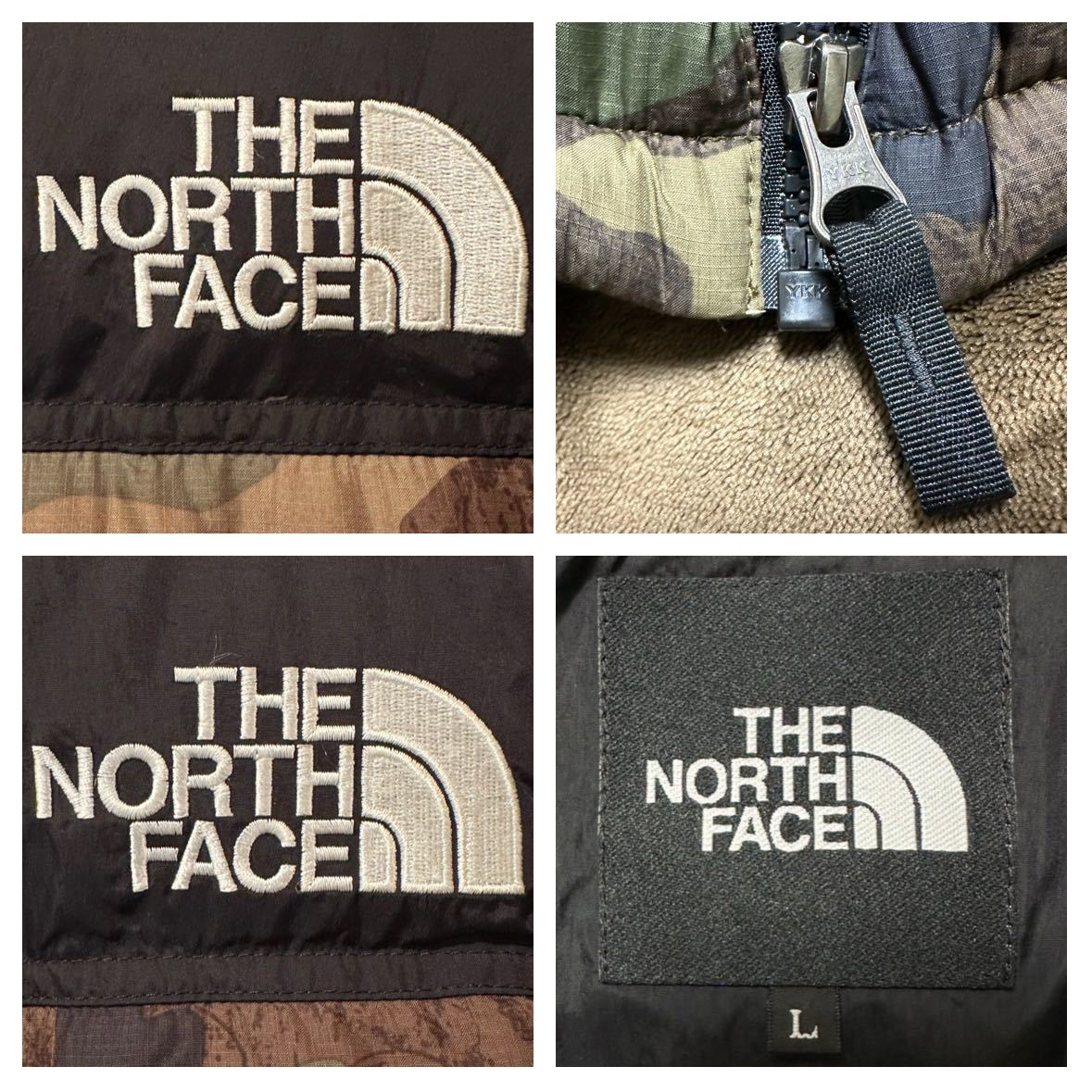 L THE NORTH FACE Novelty Nuptse Jacket TNF Camo ノースフェイス ノベルティー ヌプシジャケット ヌプシダウン カモ ND92235